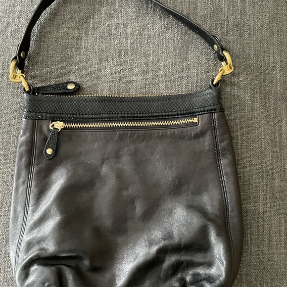 Black Coach with snake print detail - Picture 2 of 5